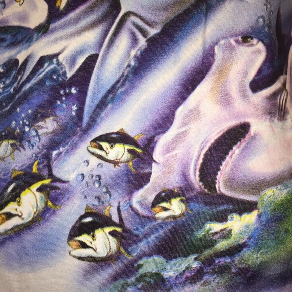 Daytona Beach Shark T-Shirt L Florida Graphic Tee - Picture 5 of 6